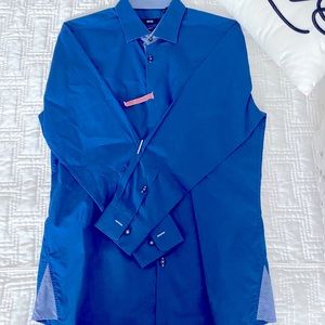 Hugo Boss Slim Fit Blue shirt size 41/16
